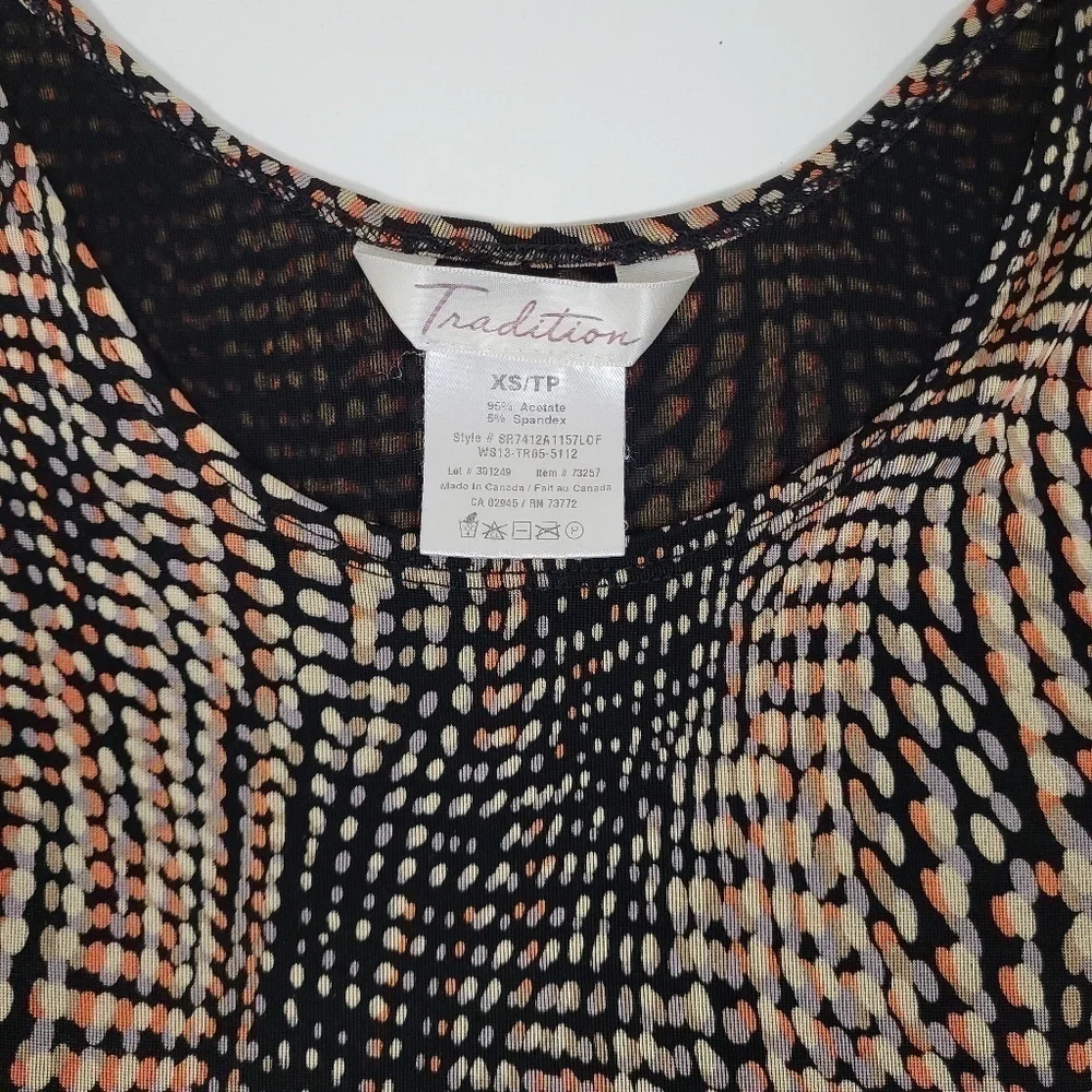 FREE W PURCHASE Abstract sleeveless bodycon top cyber print - Picture 5 of 10